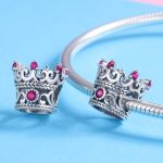 S925 Sterling Silber Red Crown Beads DIY Armband Zubehör – Bild 5