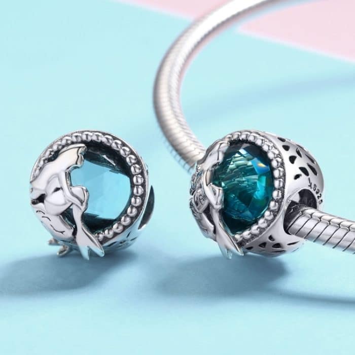 S925 Sterling Silber Meerjungfrau Grün Perlen DIY Armband Zubehör – Bild 5