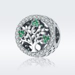 S925 Sterling Silber Baum des Lebens Perlenzubehör Diamant-Anhänger-Zubehör – Bild 2