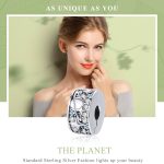 S925 Sterling Silber Sterne Planet Perlen DIY Halskette Zubehör – Bild 3