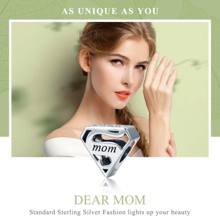 S925 Sterling Silber Hohlperlen Muttertag Geschenk DIY Armband Zubehör – Bild 3