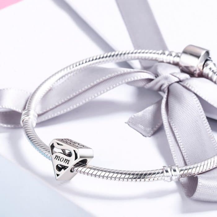 S925 Sterling Silber Hohlperlen Muttertag Geschenk DIY Armband Zubehör – Bild 6