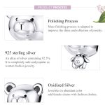 S925 Sterling Silber Perlen Bär Perlen DIY Armband Zubehör – Bild 4