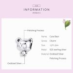 S925 Sterling Silber Perlen Bär Perlen DIY Armband Zubehör – Bild 5