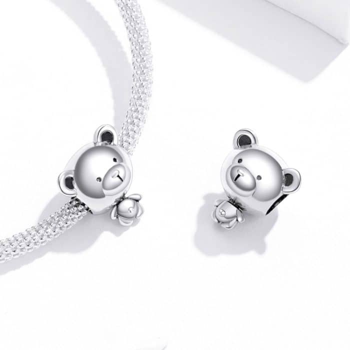 S925 Sterling Silber Perlen Bär Perlen DIY Armband Zubehör – Bild 6