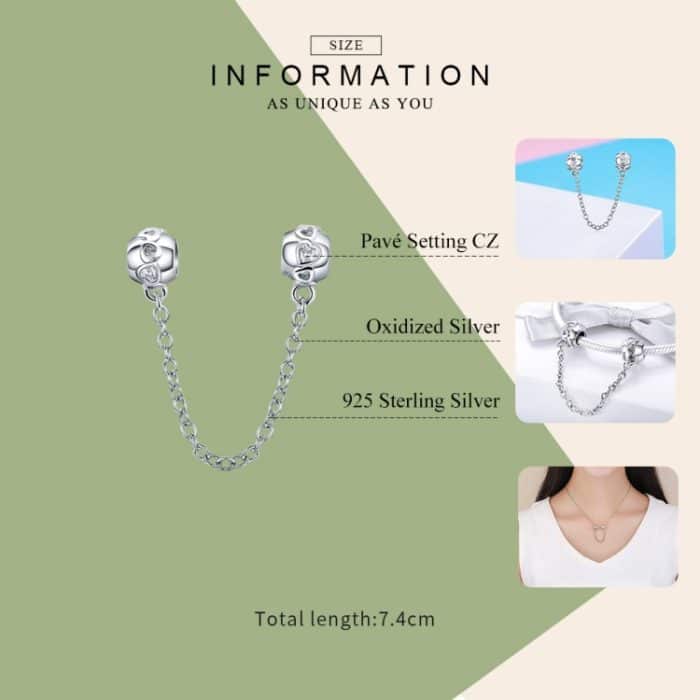 S925 Sterling Silber Little Cute Personality All-Match-Sicherheitskette – Bild 4