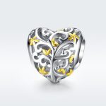 S925 Sterling Silber Herzförmige hohle Baum des Lebens Perlen DIY Armband Zubehör – Bild 2