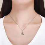 S925 Sterling Silber Herzförmig Bright Starry Sky Platinierter Anhänger DIY Armband Zubehör – Bild 7