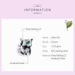 S925 Sterling Silber Little Fox Perlen DIY Armband Zubehör Charm Loose Beads – Bild 5