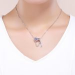 S925 Sterling Silber Zubehör Charm Heart Key Sicherheitskette – Bild 7