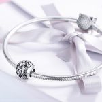 S925 Sterling Silber Muster Brief Perlen DIY Armband Perlen – Bild 6