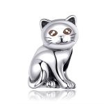 S925 Sterling Silber Animal Series Nette Katze lose Perlen DIY Armband Perlen