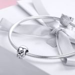 S925 Sterling Silber Weiß Überraschung Schädel Perle DIY Armband Zubehör – Bild 6