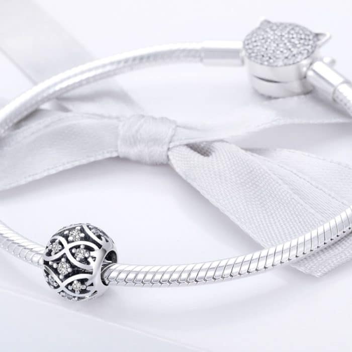 S925 Sterling Silber Elegante Perlen DIY Armband Zubehör – Bild 6