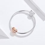 S925 Sterling Silber Golden Herzförmige lose Perlen DIY Armband Zubehör – Bild 6