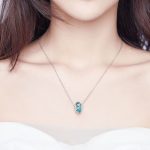 S925 Sterling Silber Grün Meerjungfrau Facettierte Glasperle DIY Armband Zubehör – Bild 7