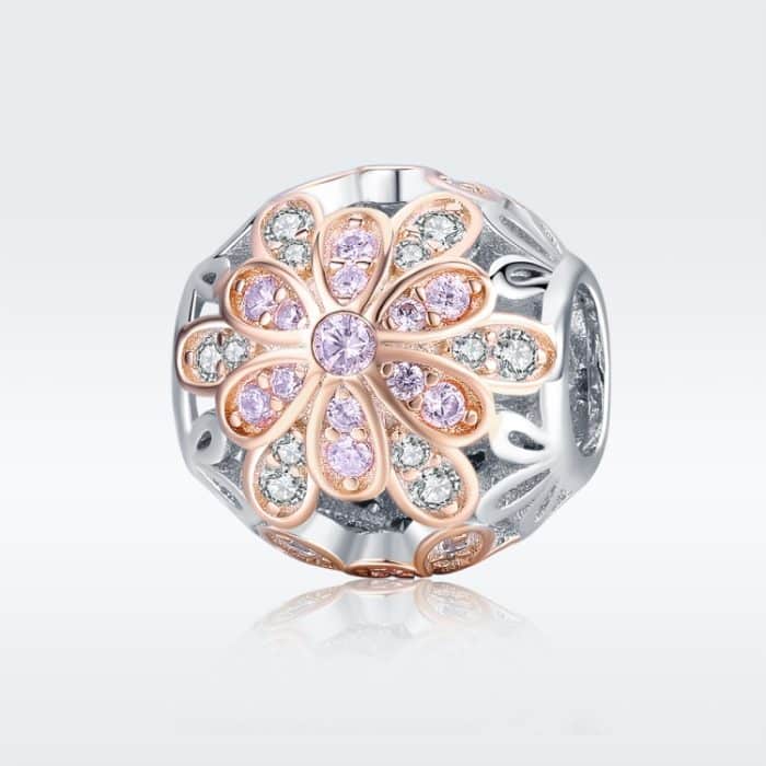 S925 Sterling Silber Blume Staubblatt Diamant Zubehör Perlen DIY Armband Zubehör – Bild 2