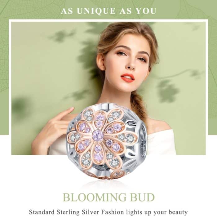 S925 Sterling Silber Blume Staubblatt Diamant Zubehör Perlen DIY Armband Zubehör – Bild 3