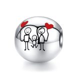 S925 Sterling Silber Ich liebe mein Zuhause Perlen DIY Armband Zubehör