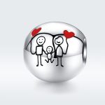 S925 Sterling Silber Ich liebe mein Zuhause Perlen DIY Armband Zubehör – Bild 2