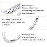 S925 Sterling Silber Angel Wings Offener Ring Weißvergoldeter offener Ring – Bild 5