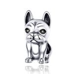 S925 Sterling Silber Französische Bulldogge Perlen DIY Armband Lose Perlen
