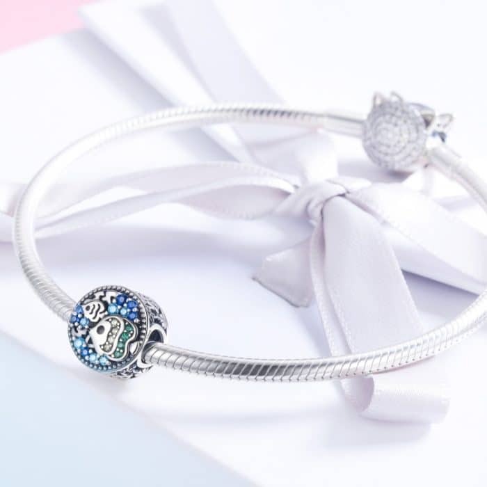 S925 Sterling Silber Unterwasserwelt Bunte Fischöl Perlen DIY Armband Zubehör – Bild 6