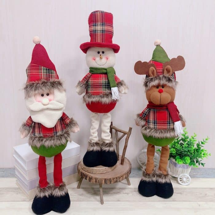 Weihnachtsdekoration, Ornamente, Weihnachtsparty-Dekoration, einziehbare Puppe, Retractable style(Senior), Retractable style(Snowman), Retractable style(Elk) – Bild 5