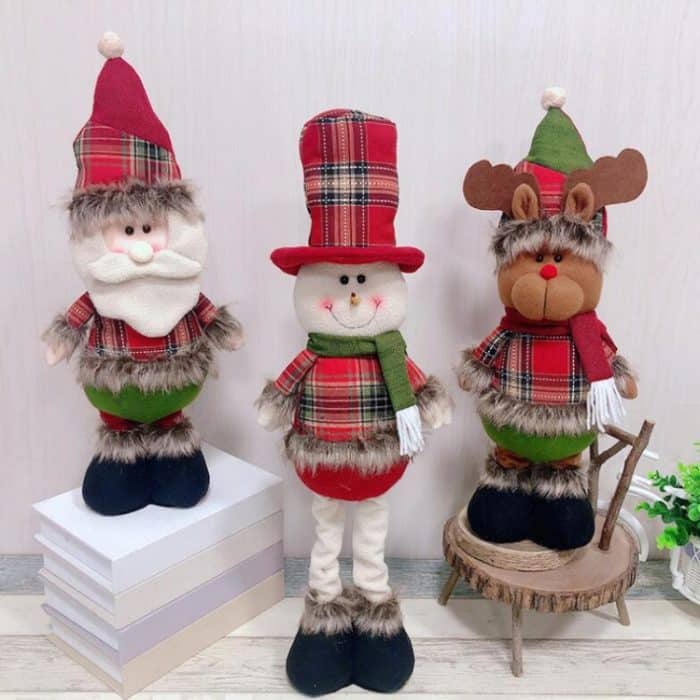 Weihnachtsdekoration, Ornamente, Weihnachtsparty-Dekoration, einziehbare Puppe, Retractable style(Senior), Retractable style(Snowman), Retractable style(Elk) – Bild 6