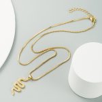 Kreative schlangenförmige Anhänger-Halskette, Persönlichkeit, weiblich, Punk-Stil, eingelegte Zirkon-Halskette – Bild 4