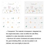 5 Stück ölbeständiger selbstklebender Aufkleber für Küchenschrank, Herd, Dunstabzugshaube, Transparent Type, Aluminum Foil Type – Bild 2