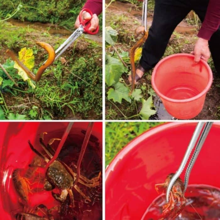 4 Stück Reisaalklammer, Hummerzange, Reisaalklammer, Krabbenschmerlenzange, Fischkontrolle, Müllklammer, 38cm Straight, 52cm Straight, 62cm Straight, 38cm Elbow, 52cm Elbow, 62cm Elbow – Bild 8