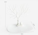 Kunststoff Geweih geformt kreative Ring Lippenstift Rack Halskette Schmuck Kosmetik Lagerung Display Organizer – Bild 4