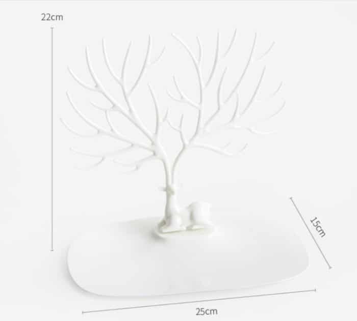 Kunststoff Geweih geformt kreative Ring Lippenstift Rack Halskette Schmuck Kosmetik Lagerung Display Organizer – Bild 4