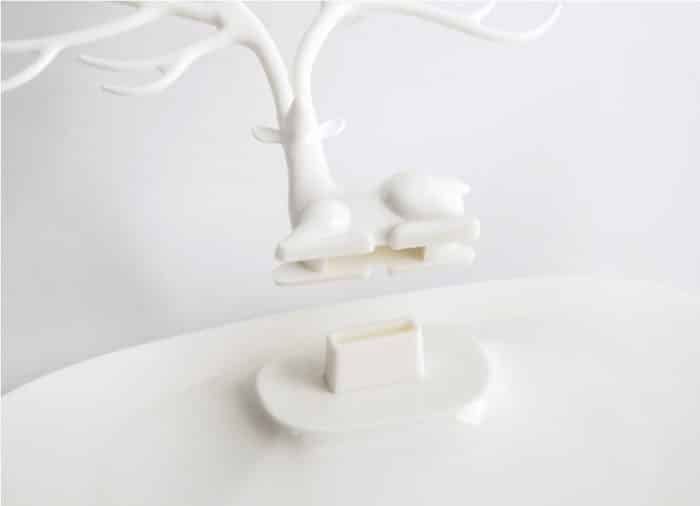 Kunststoff Geweih geformt kreative Ring Lippenstift Rack Halskette Schmuck Kosmetik Lagerung Display Organizer – Bild 7