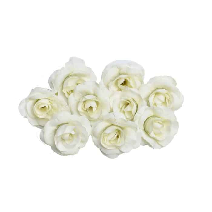 10 Sets 4 cm künstliche Blumen aus Seide, Rosenblütenkopf für Hochzeit, Party, Heimdekoration – Bild 3