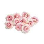 10 Sets 4 cm künstliche Blumen aus Seide, Rosenblütenkopf für Hochzeit, Party, Heimdekoration – Bild 5