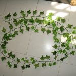12 teile 2.4m künstliche Efeu Green Leaf Girlande Pflanzen Vine Gefälschte Wohnkultur Plastikflower Rattan String – Bild 3