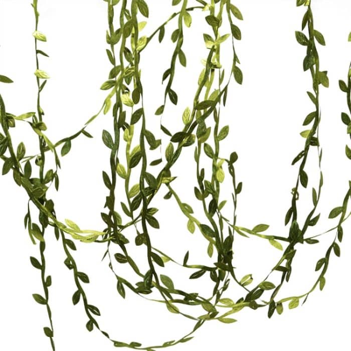 2 Stück Stoffblatt-Girlande, Dekorationszubehör, grünes Blatt, Zuckerrohrblatt, Simulation, DIY-Girlandenmaterial, 100 Meters, 40 Meters One Card / Roll, 77 Meters, 200 Meters, 20 Meters / Card, 10 Meters / Card, 5 Meters / Card, 5 Meters – Bild 6