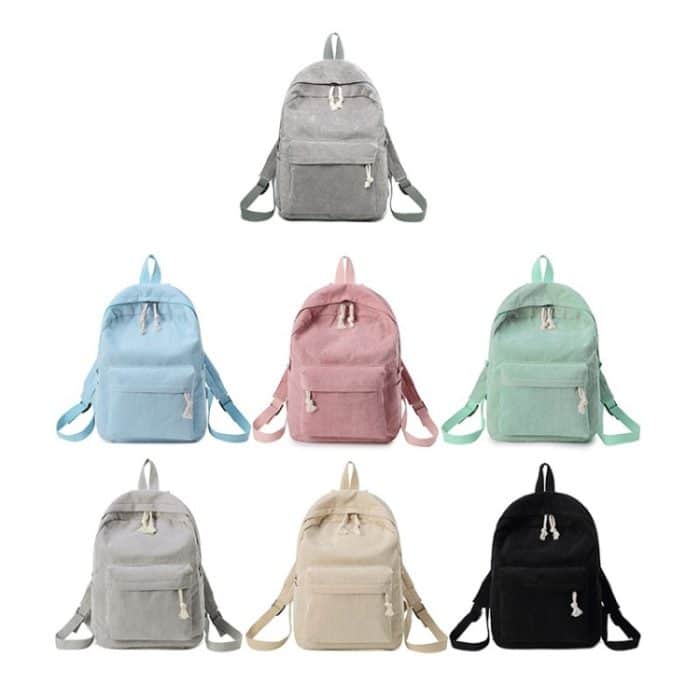 Rucksack aus weichem Stoff, weibliches Cord-Design, Schulrucksack für Mädchen und Frauen im Teenageralter – Bild 4