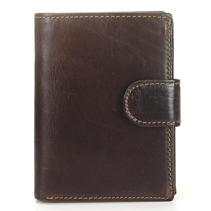 Vintage Männer Brieftasche Aus Echtem Leder Kurze Brieftaschen Männlichen Multifunktionale Rindsleder Männlichen Geldbörse Münzfach Foto Karte Halter