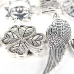 100 Stück Gemischte Antik Silber Farbe Europäische Armbänder Charm Anhänger Modeschmuck DIY Charms Handmade – Bild 3