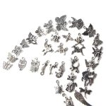 100 Stück Gemischte Antik Silber Farbe Europäische Armbänder Charm Anhänger Modeschmuck DIY Charms Handmade – Bild 4