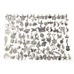100 Stück Gemischte Antik Silber Farbe Europäische Armbänder Charm Anhänger Modeschmuck DIY Charms Handmade – Bild 5