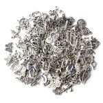 100 Stück Gemischte Antik Silber Farbe Europäische Armbänder Charm Anhänger Modeschmuck DIY Charms Handmade – Bild 6