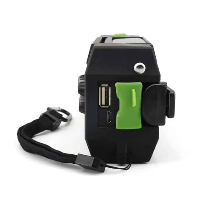 Multifunktionale Handkurbel, Solarenergie, LED-Taschenlampe, volles Band, FM-Radio, Schreibtischlampe, Alarm, Ordinary Version, US Version NOAA – Bild 3