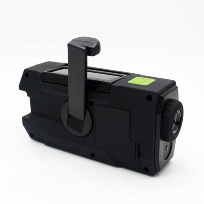 Multifunktionale Handkurbel, Solarenergie, LED-Taschenlampe, volles Band, FM-Radio, Schreibtischlampe, Alarm, Ordinary Version, US Version NOAA – Bild 4