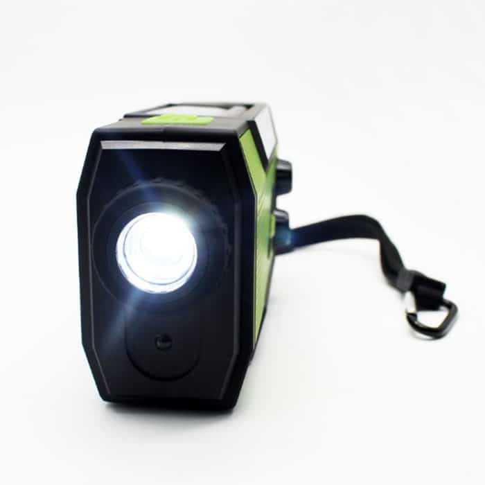Multifunktionale Handkurbel, Solarenergie, LED-Taschenlampe, volles Band, FM-Radio, Schreibtischlampe, Alarm, Ordinary Version, US Version NOAA – Bild 5