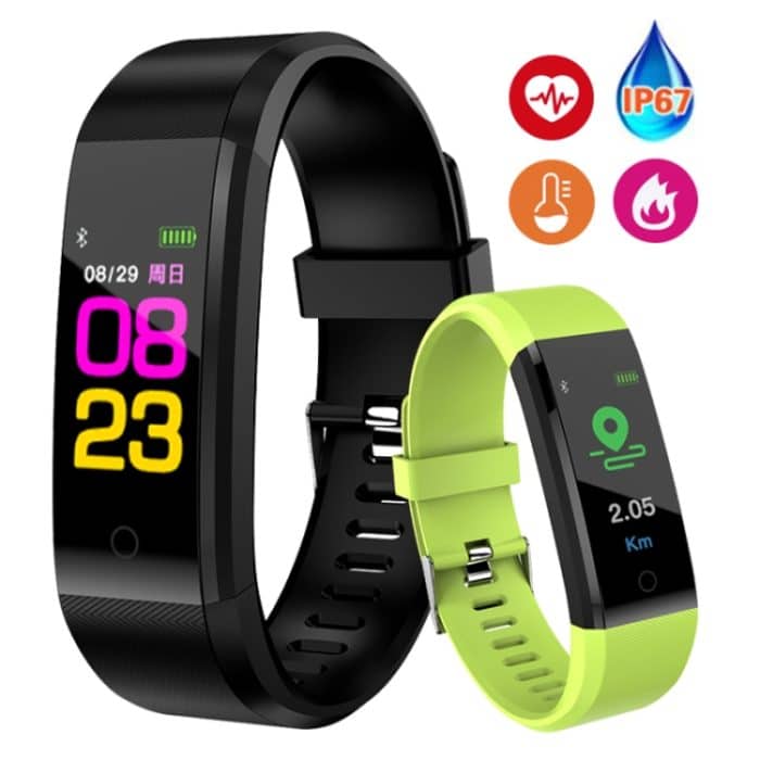 ID115 Plus Smart Armband Fitness Herzfrequenzmesser Blutdruck Schrittzähler Gesundheit Laufen Sport SmartWatch für IOS Android, ID115 Plus Black, ID115 Plus Purple, ID115 Plus Blue, ID115 Plus Red, ID115 Plus Dark Blue – Bild 2