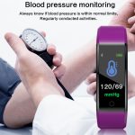 ID115 Plus Smart Armband Fitness Herzfrequenzmesser Blutdruck Schrittzähler Gesundheit Laufen Sport SmartWatch für IOS Android, ID115 Plus Black, ID115 Plus Purple, ID115 Plus Blue, ID115 Plus Red, ID115 Plus Dark Blue – Bild 3